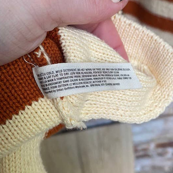 Free People Beach Pure Cotton Knit Nautical Striped Oversided Tunic Sweater - Picture 8 of 11